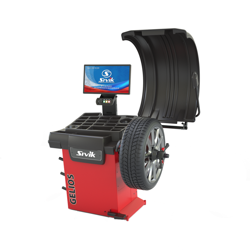 Балансировочный станок СИВИК СБМП-60/3D Plus Gelios  УЗ + ТЛУ красный