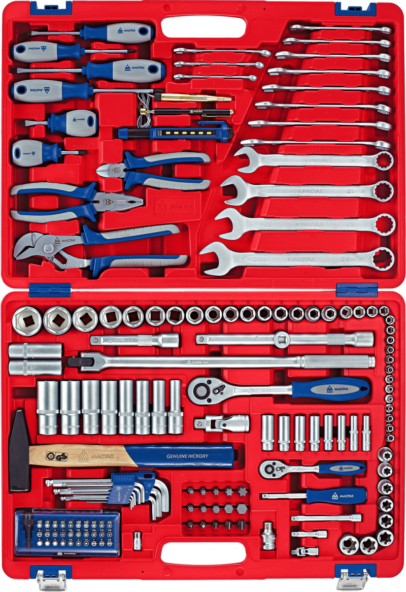 МАСТАК Набор инструментов универсальный, 155 предметов 01-155C