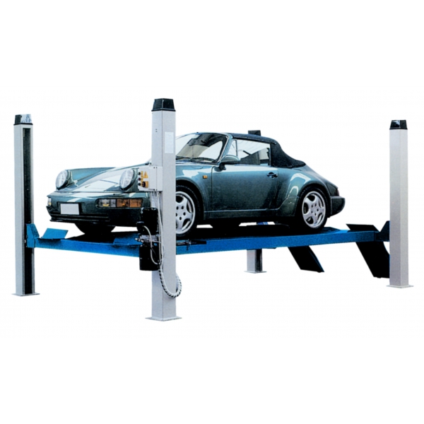 Подъемник четырехстоечный г/п 4 т. электрогидравлический, под сход-развал WERTHER 430BL (522BL)