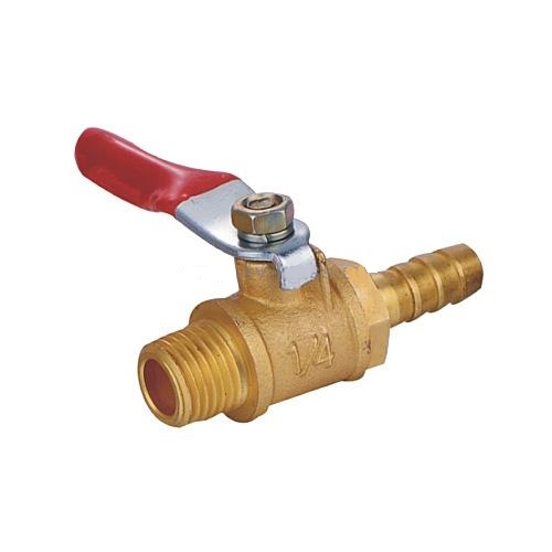 Кран шаровой 1/4"х6мм наружная резьба/елочка 6мм  ЕС80613