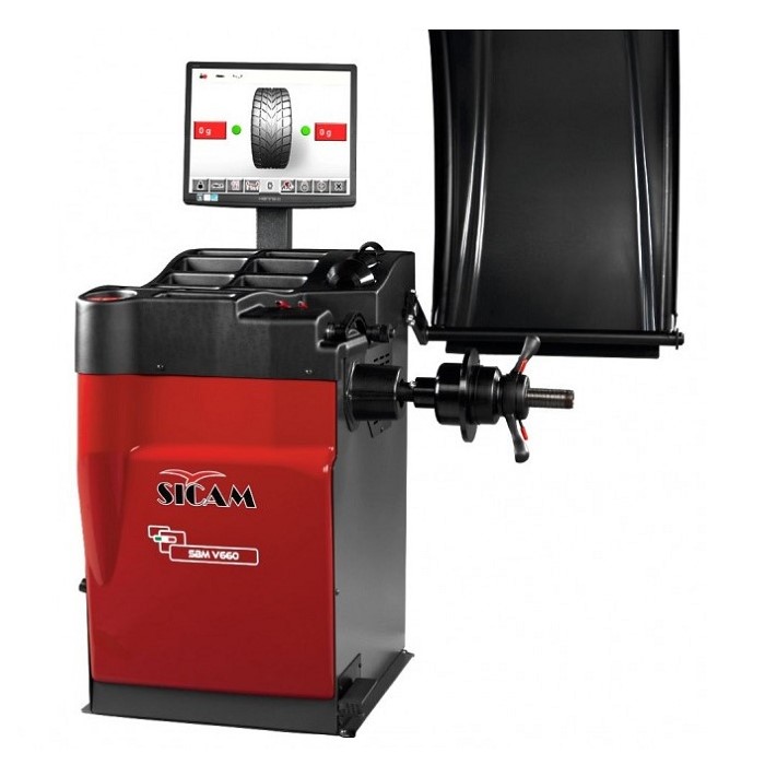 Балансировочный станок с автоматическим вводом двух параметров Sicam SBM V660A