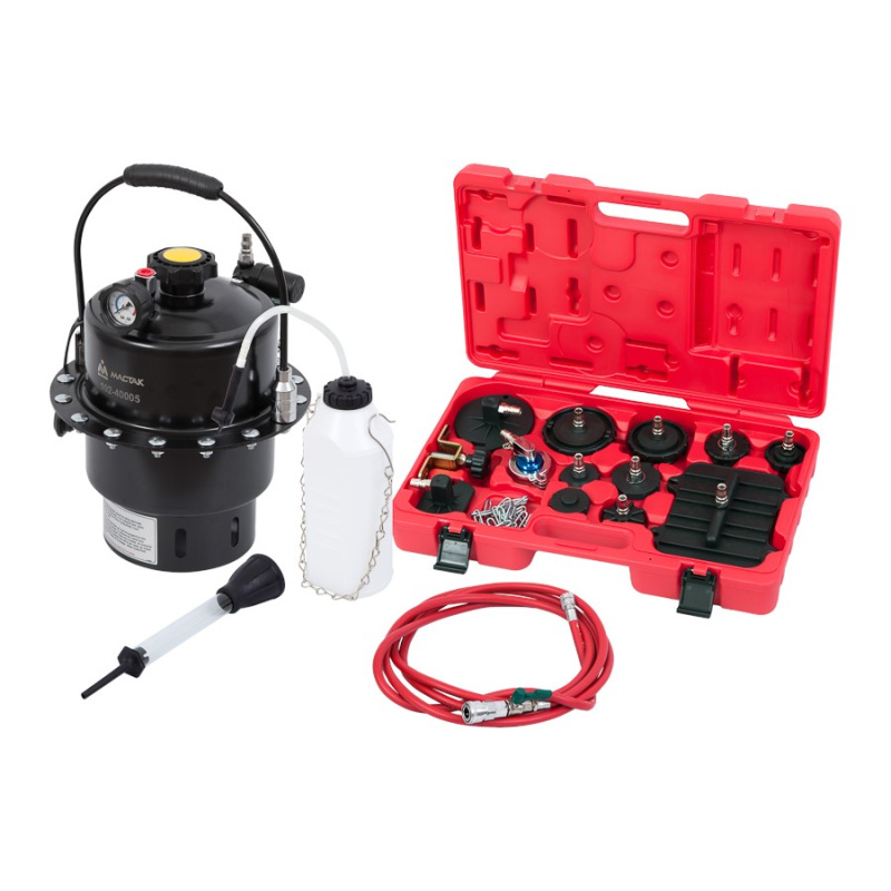 МАСТАК Приспособление для замены тормозной жидкости, 6 л, комплект крышек адаптеров, 102-40005