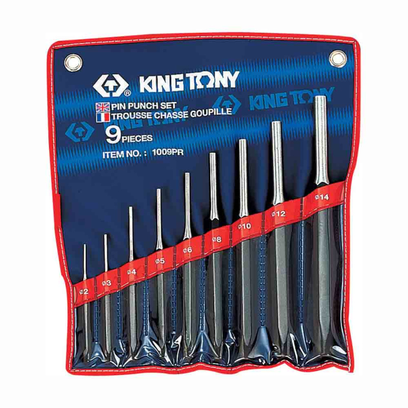 KINGTONY Набор выколоток, 9 предметов 1009PR