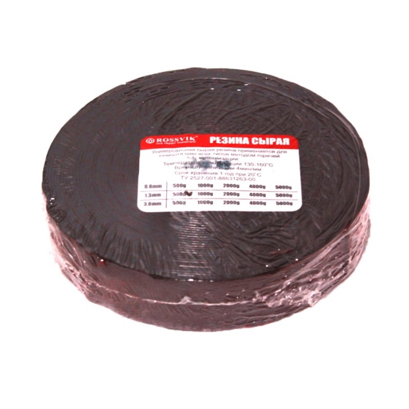 Резина сырая РС-500 25х3мм Rossvik (500гр)