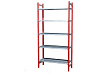 Стеллаж "Classic" 1000х500х2000h нагрузка на полку 100кг. красный FERRUM 05.10.05.20-3000
